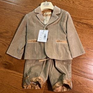 2 Piece boys velvet suit